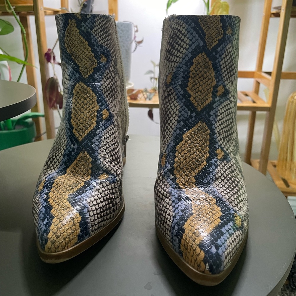 Steve Madden Snakeskin Booties